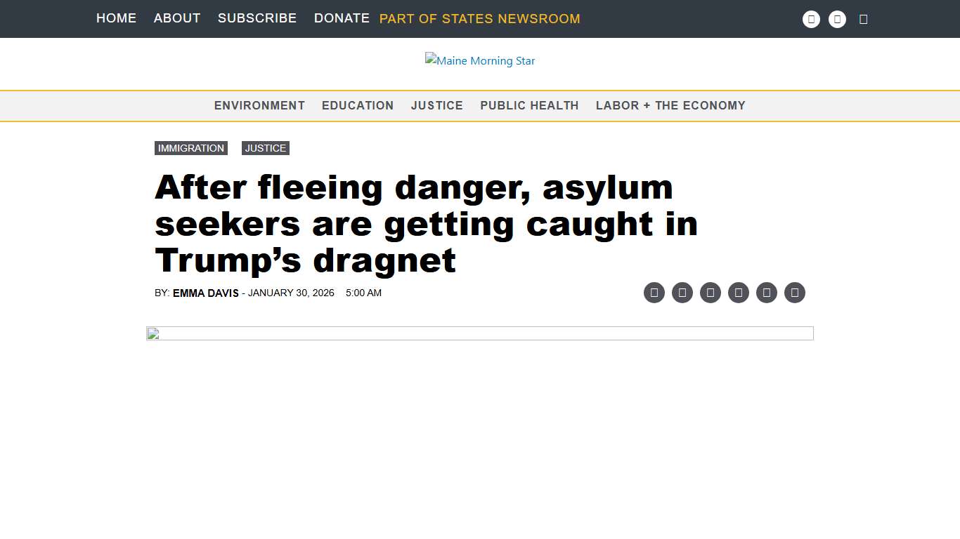 After fleeing danger, asylum seekers are getting caught in Trump’s dragnet • Maine Morning Star