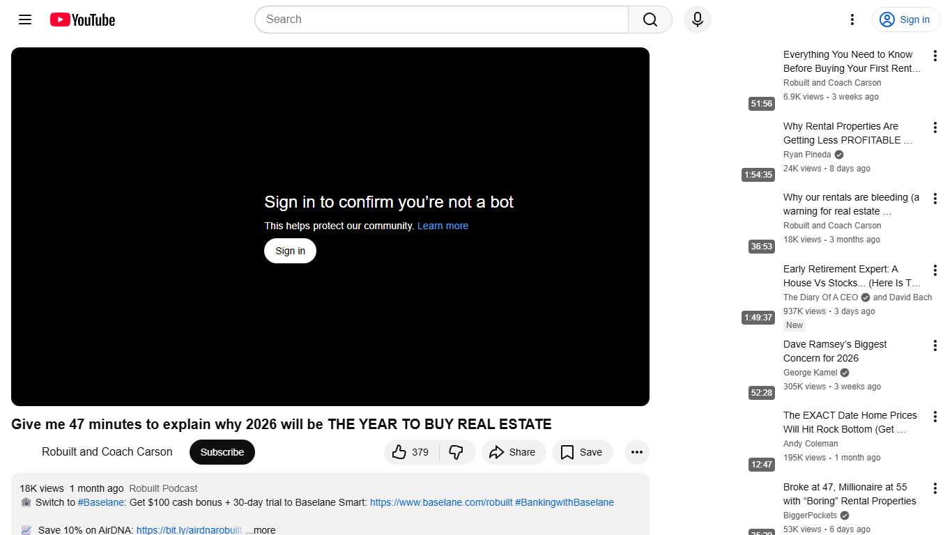 Give me 47 minutes to explain why 2026 will be THE YEAR TO BUY REAL ESTATE - YouTube
